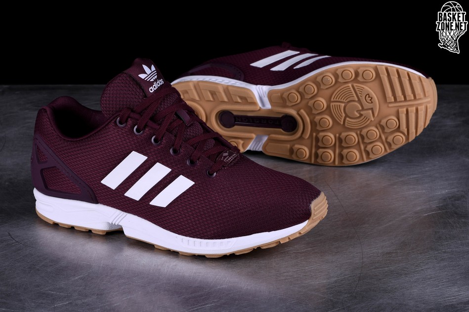 zx flux maroon and gold