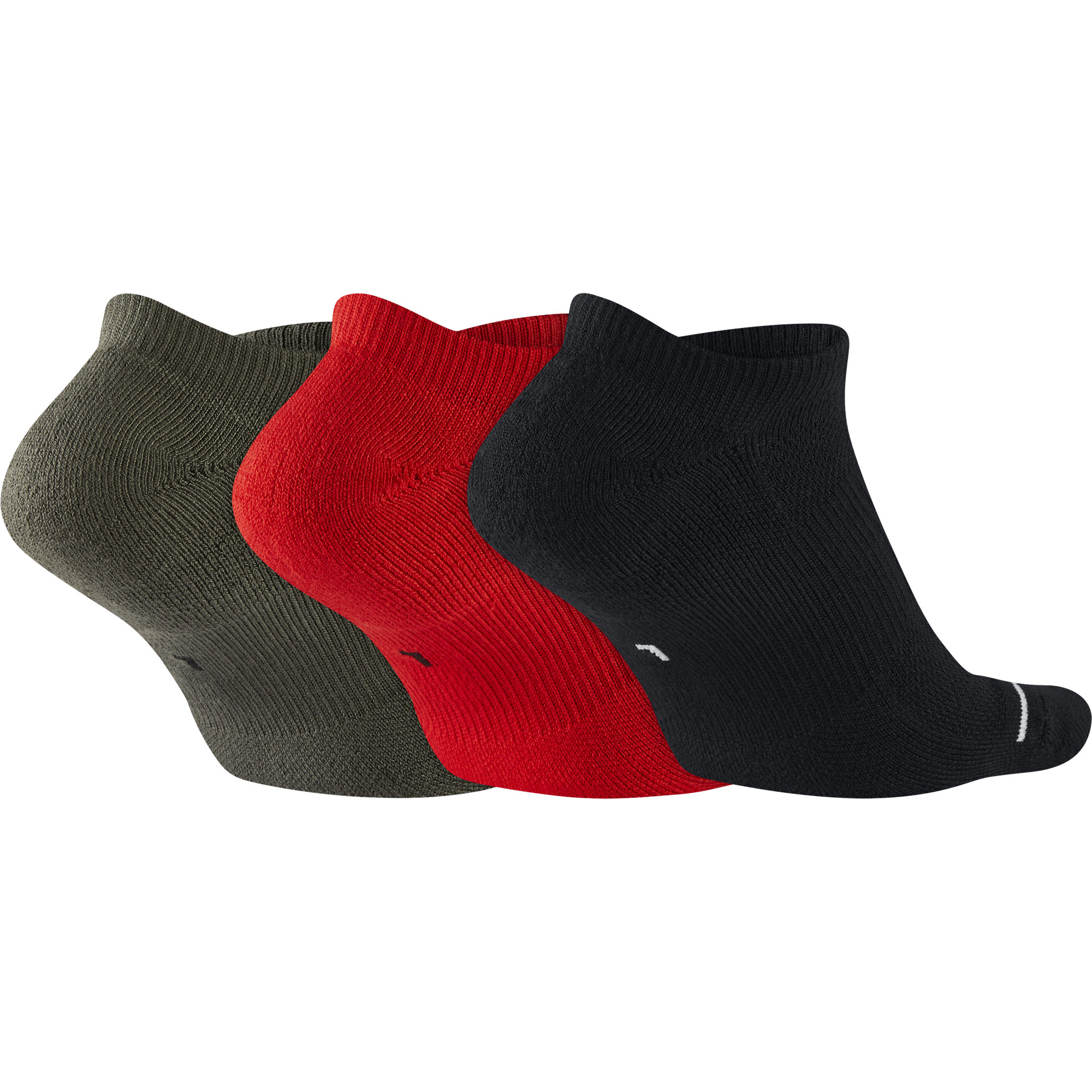 NIKE AIR JORDAN JUMPMAN NO-SHOW SOCKS BLACK UNIVERSITY RED RIVER ROCK