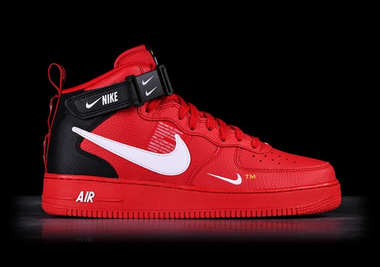 nike air force mid 07 red