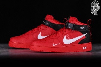 NIKE AIR FORCE 1 MID '07 UTILITY RED por | Basketzone.net