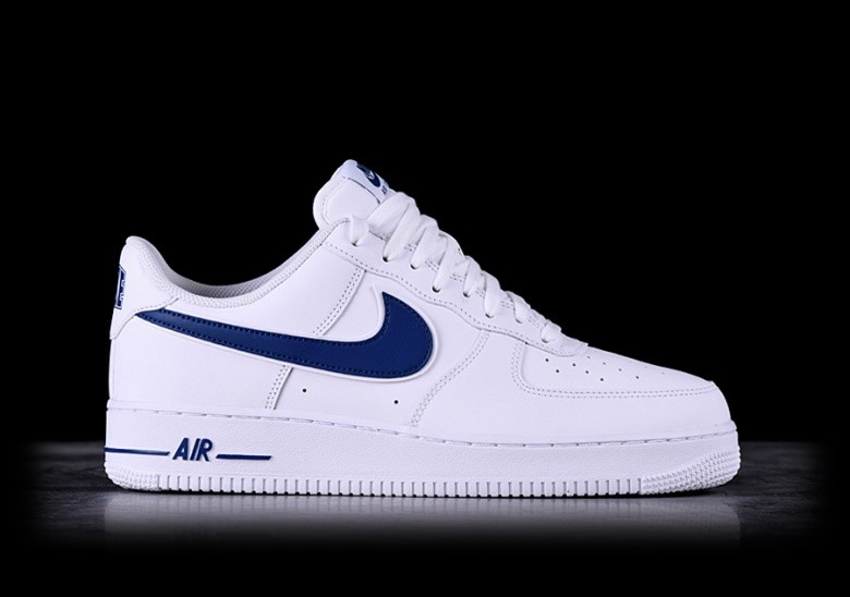 NIKE AIR FORCE 1 '07 3 WHITE/DEEP ROYAL