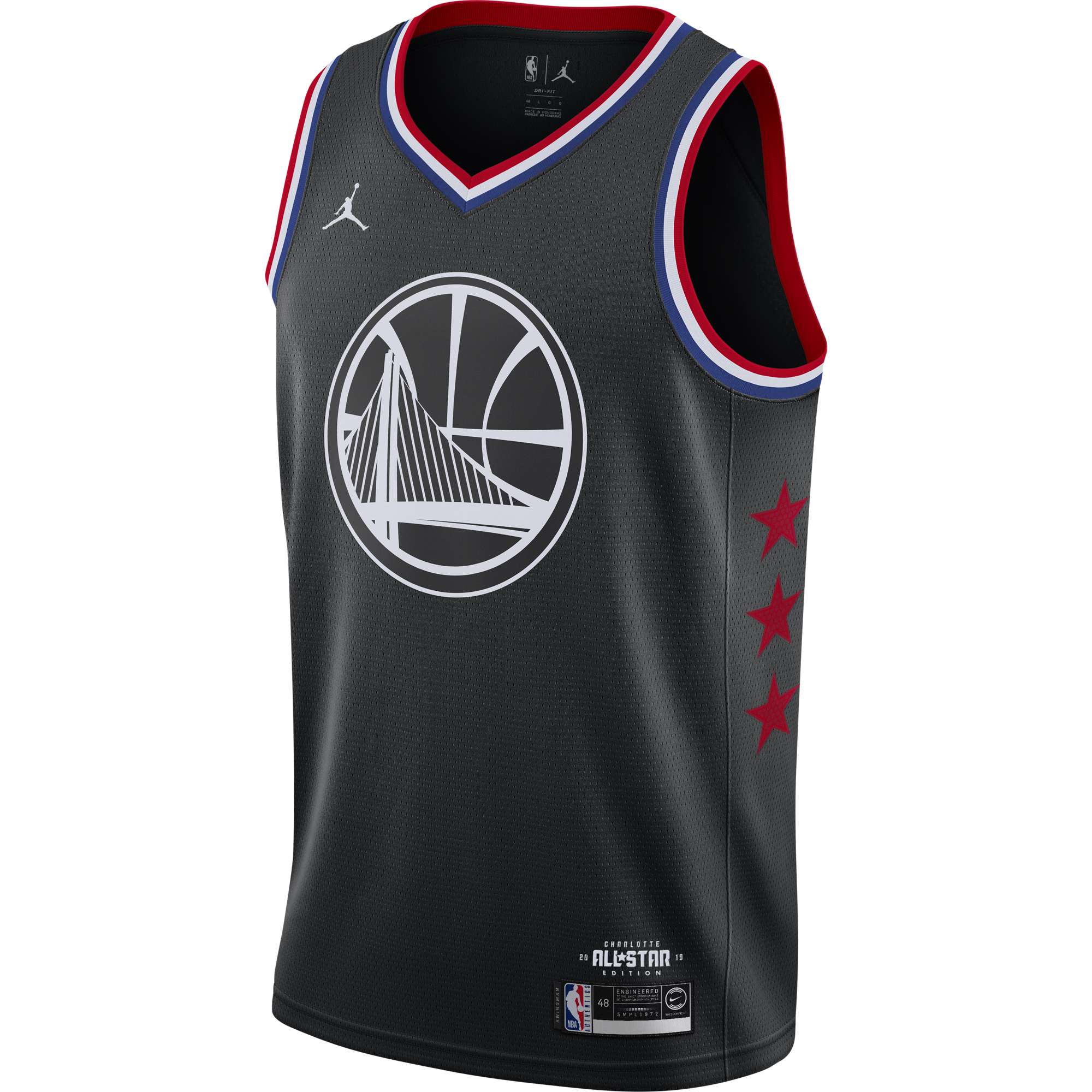 NIKE AIR JORDAN NBA ALL STAR WEEKEND 2019 STEPHEN CURRY SWINGMAN JERSEY BLACK