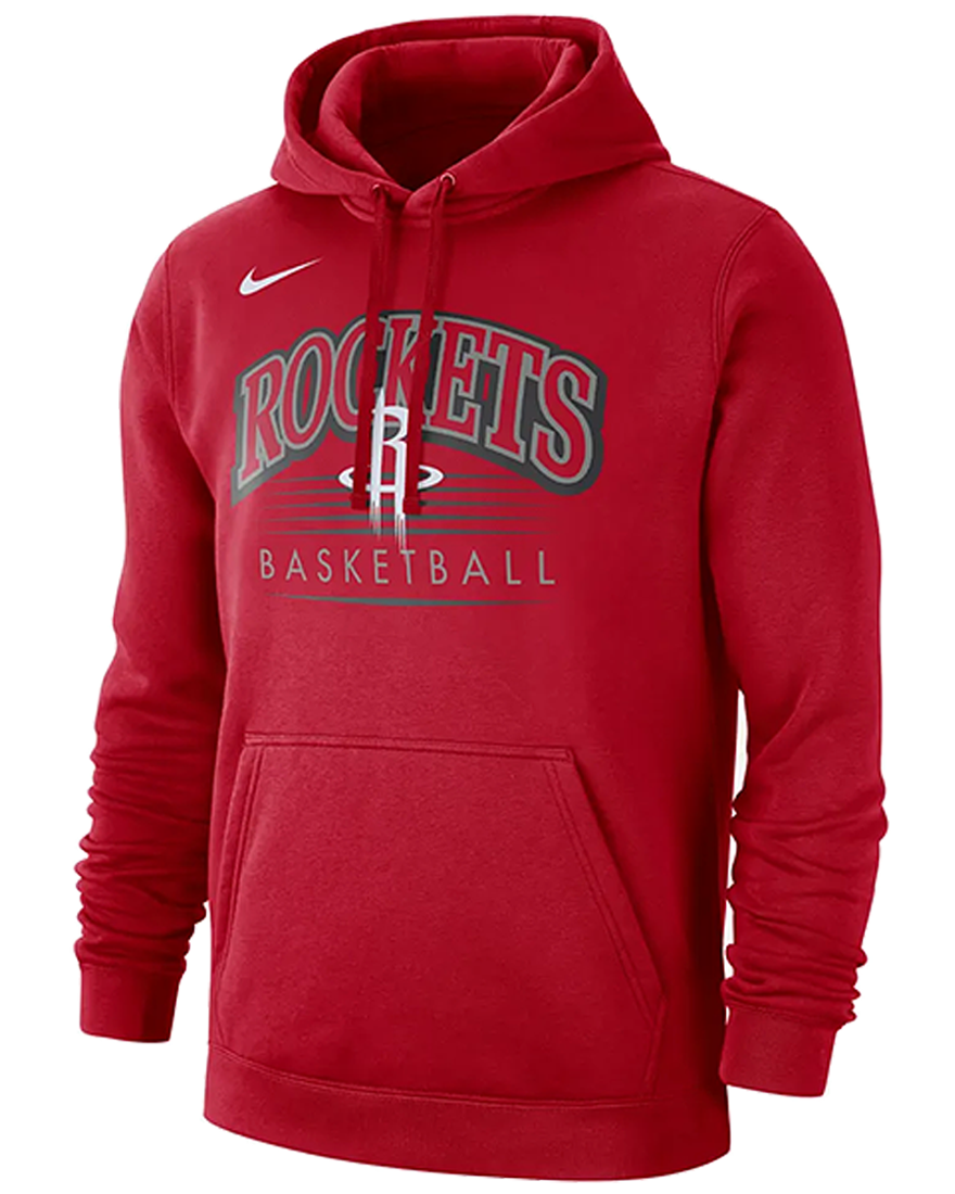 NIKE NBA HOUSTON ROCKETS CREST HOODY UNIVERSITY RED