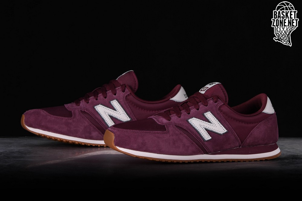 new balance 420 burgundy trainers