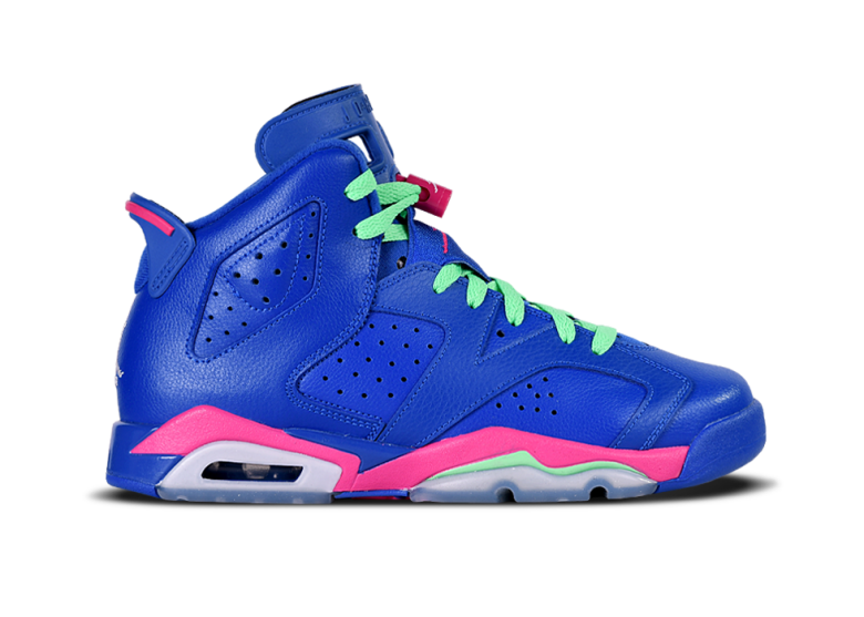 NIKE AIR JORDAN 6 RETRO GS GAME ROYAL BLUE PINK