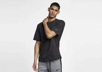 NIKE HOOPXFLY DRI-FIT TOP BLACK