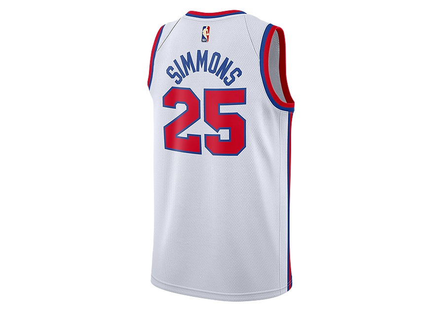 Nike Ben Simmons Philadelphia 76ers Dry Short Sleeve T-Shirt Red