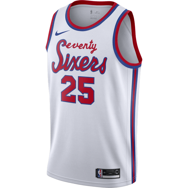 NIKE NBA PHILADELPHIA 76ERS BEN SIMMONS CLASSIC EDITION SWINGMAN JERSEY WHITE