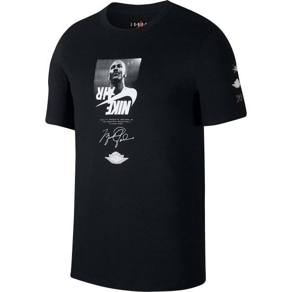 NIKE AIR JORDAN THE MAN CREW TEE BLACK