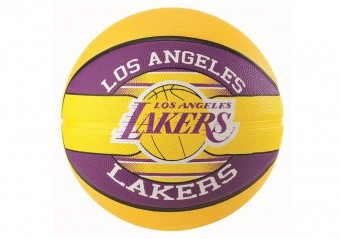 SPALDING NBA TEAM L.A LAKERS SIZE 7 YELLOW
