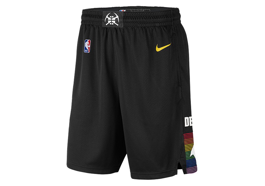 Nike Nba Denver Nuggets City Edition Swingman Shorts Black Fur 57 50 Basketzone Net