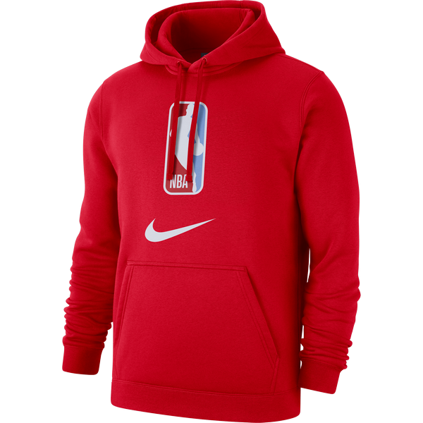 NIKE NBA N31 PULLOVER FLEECE HOODIE UNIVERSITY RED