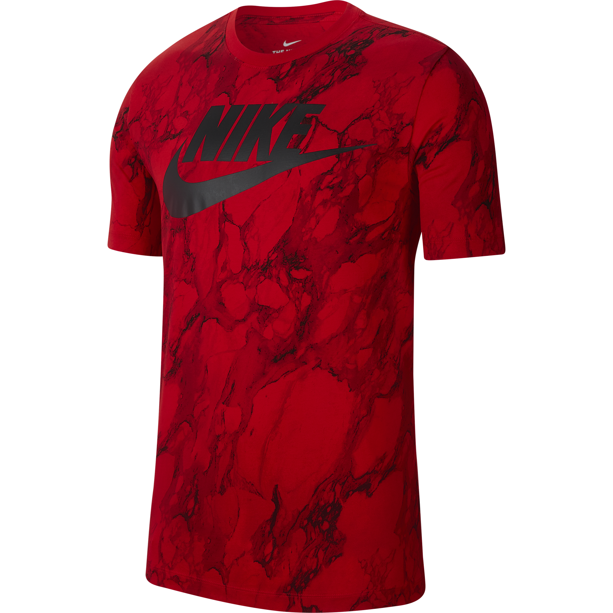 NIKE SWOOSH MARBLE TEE UNIVERSITY RED