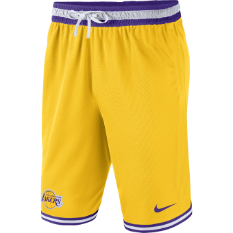 White Nike NBA Los Angeles Lakers Swingman Shorts