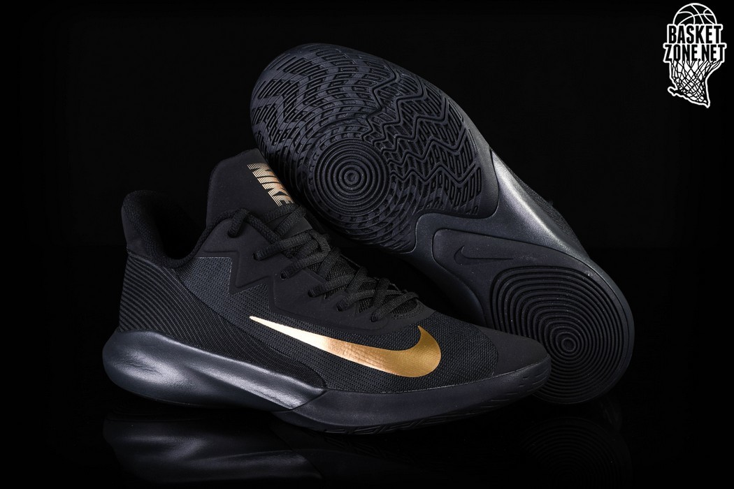 nike precision 4 black and gold