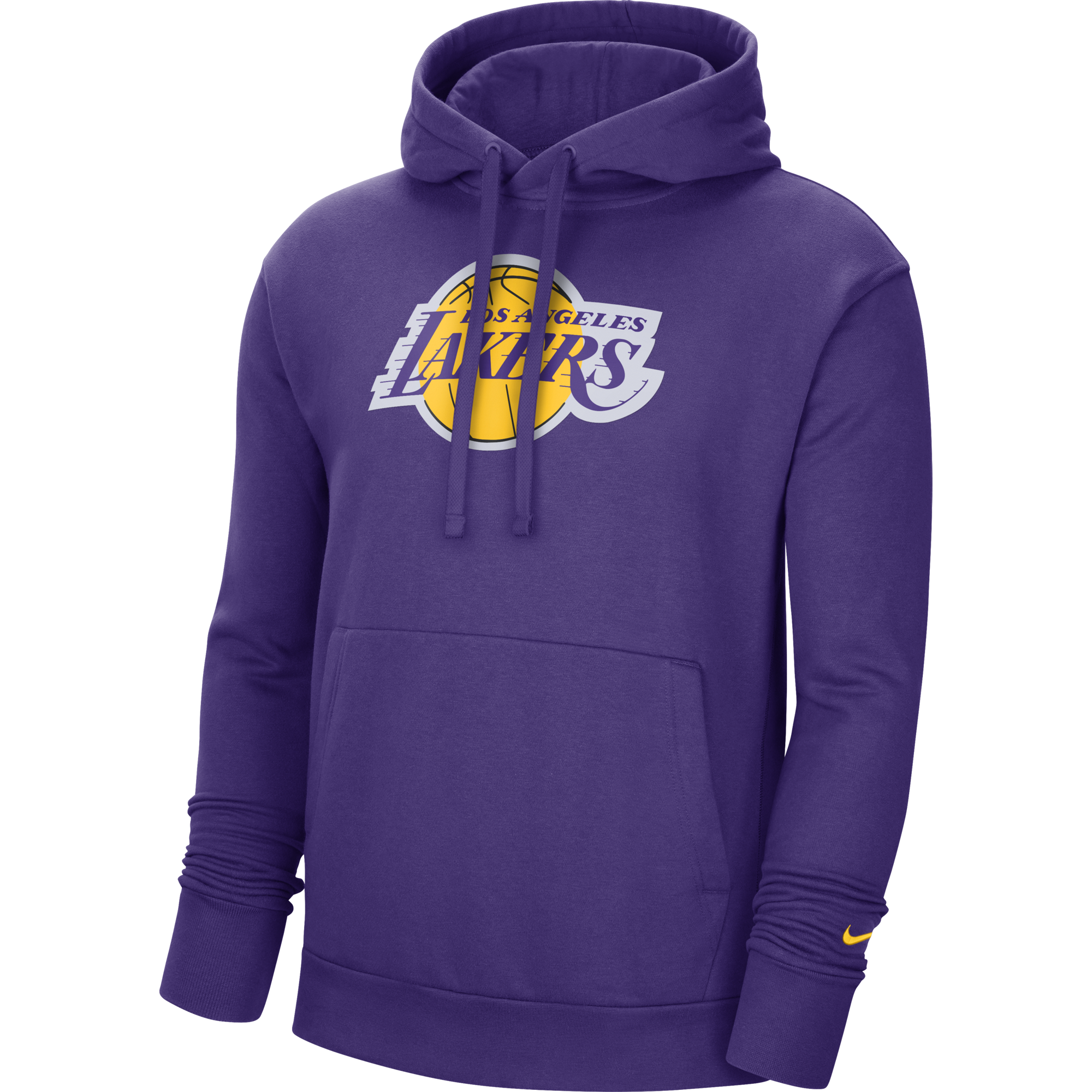 NIKE NBA LOS ANGELES LAKERS ESSENTIAL LOGO PULLOVER HOODIE FIELD PURPLE