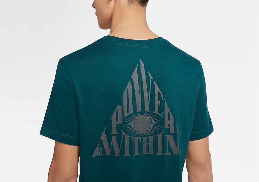 Nike Basketball Dri-Fit Swoosh 2 T-Shirt in Green
