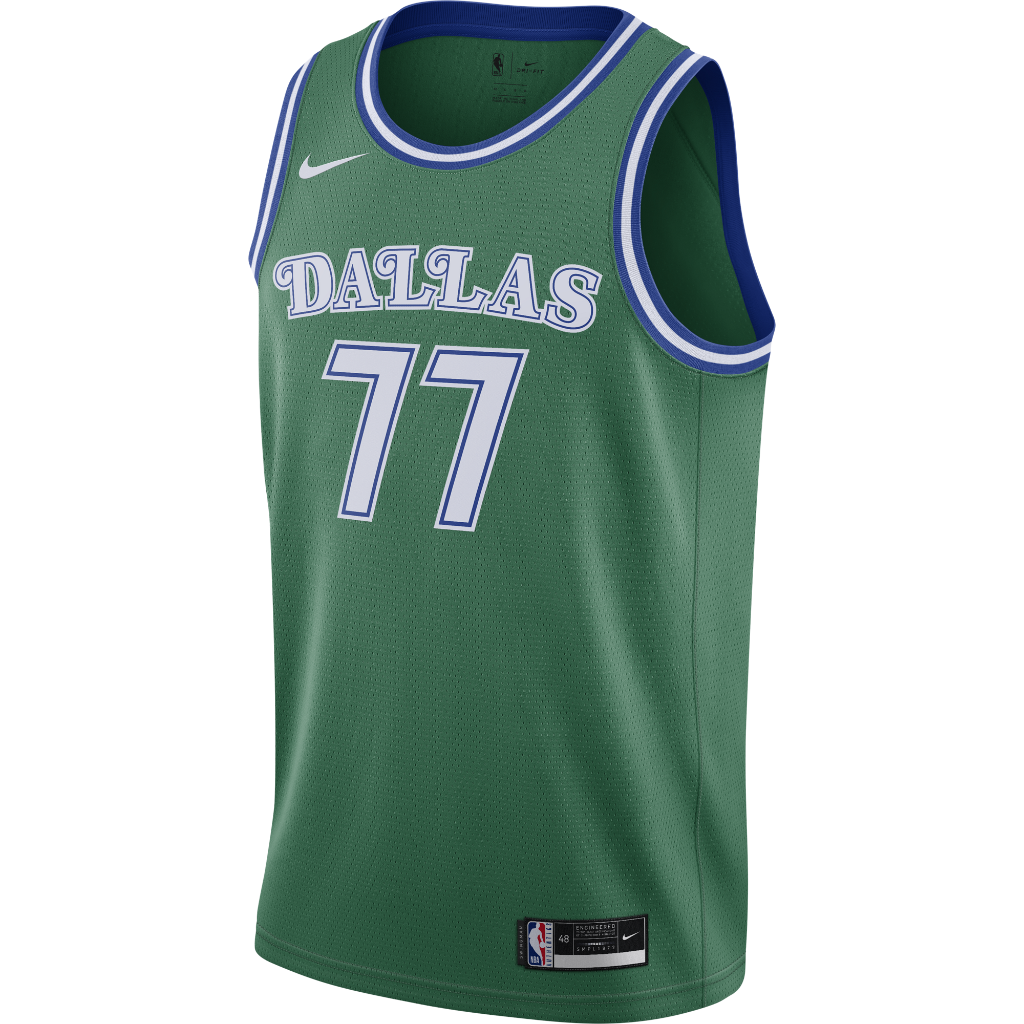 NIKE NBA DALLAS MAVERICKS LUKA DONČIĆ CLASSIC EDITION SWINGMAN JERSEY CLOVER