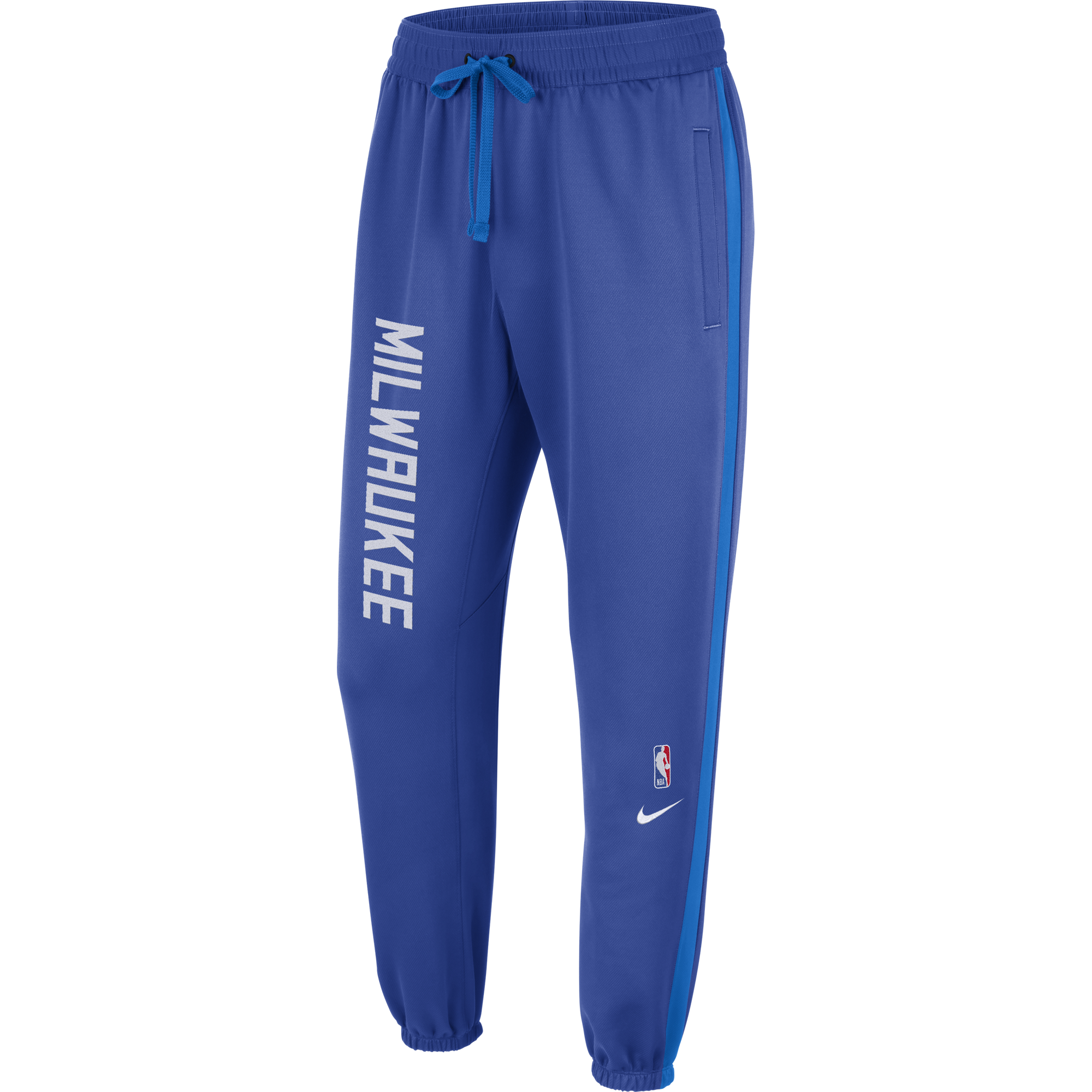 NIKE NBA MILWAUKEE BUCKS SHOWTIME CITY EDITION THERMA FLEX PANTS GAME ROYAL