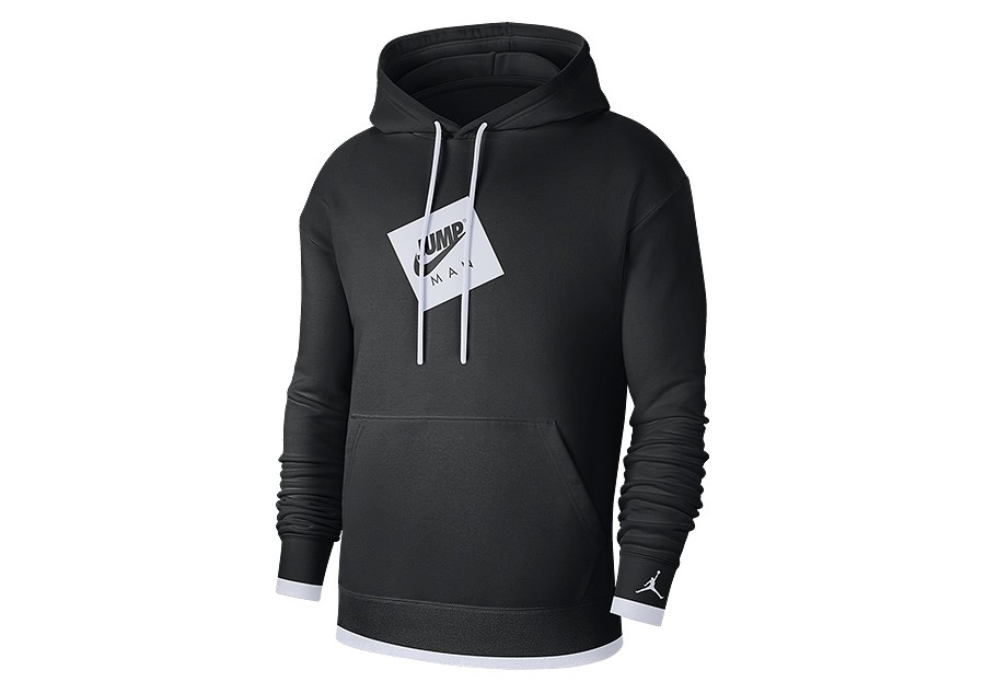 black and white air jordan hoodie