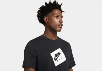 NIKE AIR JORDAN JUMPMAN BOX CREW TEE BLACK