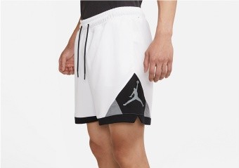 NIKE AIR JORDAN DRI-FIT DIAMOND SHORTS WHITE