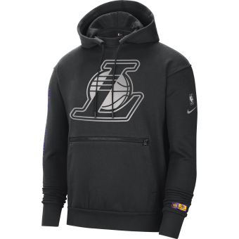NIKE NBA LOS ANGELES LAKERS COURTSIDE CHROME PULLOVER HOODIE