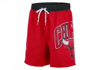 NIKE NBA CHICAGO BULLS COURTSIDE 75 FLEECE SHORTS UNIVERSITY RED