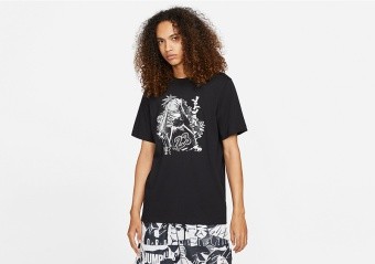 NIKE AIR JORDAN VINTAGE GRAPHIC CREW TEE BLACK