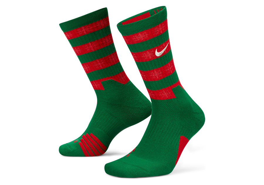 NIKE ELITE XMAS CREW SOCKS CLOVER