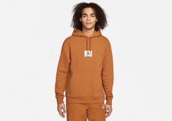 NIKE AIR JORDAN ESSENTIALS STATEMENT FLEECE HOODIE DESERT BRONZE