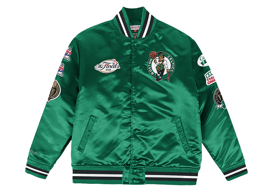 MITCHELL & NESS CHAMP CITY SATIN JACKET BOSTON CELTICS