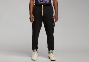 NIKE AIR JORDAN JUMPMAN FLEECE PANTS BLACK