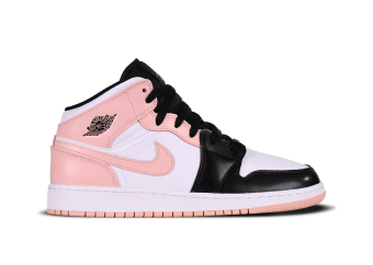 NIKE AIR JORDAN 1 RETRO MID GS ARCTIC ORANGE BLACK TOE